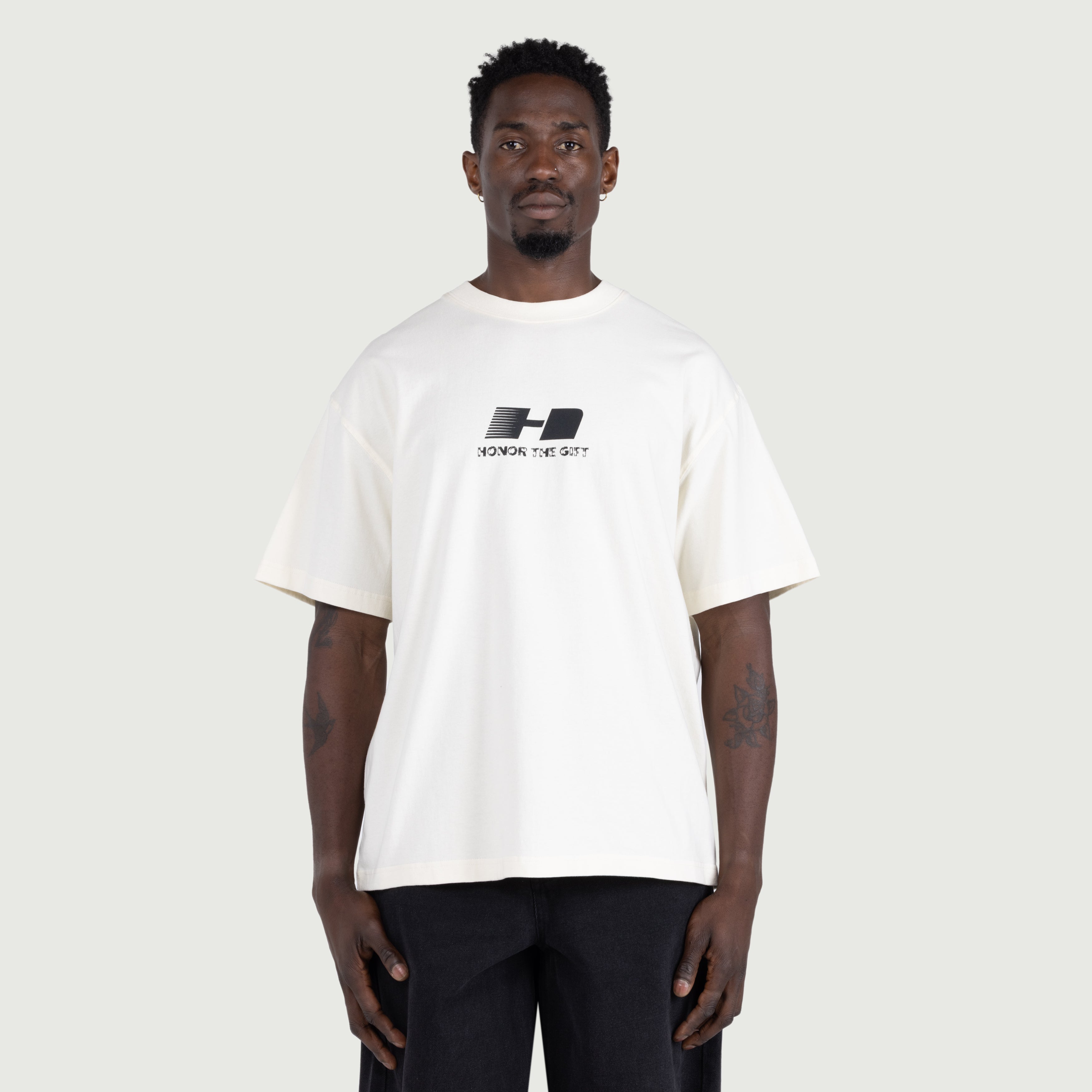 H Logo Tee - Bone