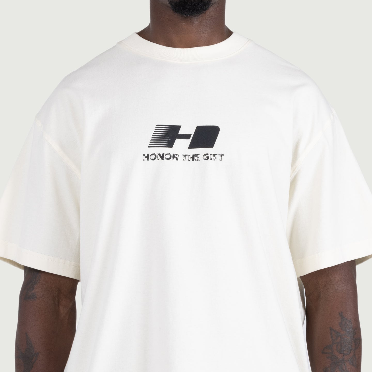 H Logo Tee - Bone