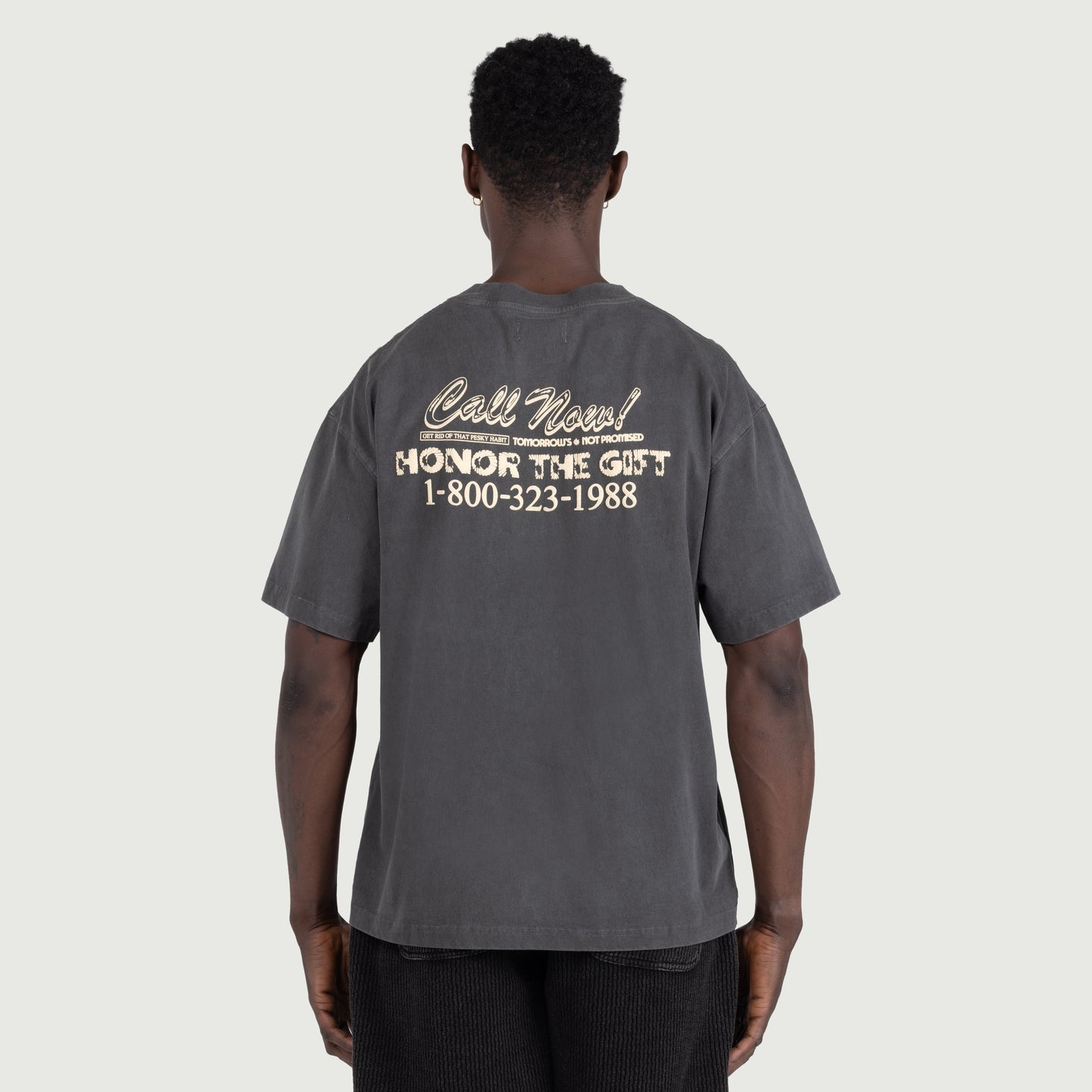 Procrastination Hotline Tee - Black