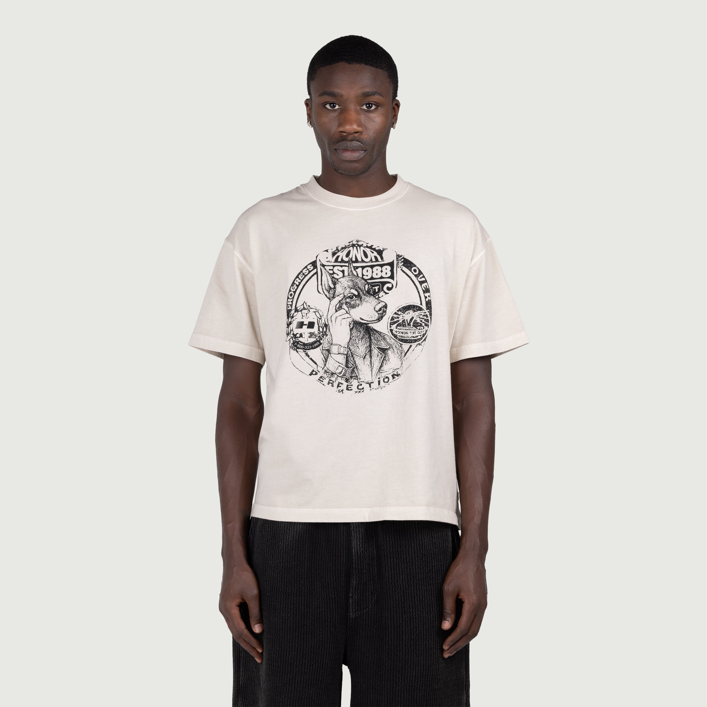 Progress Over Perfection Tee - Bone