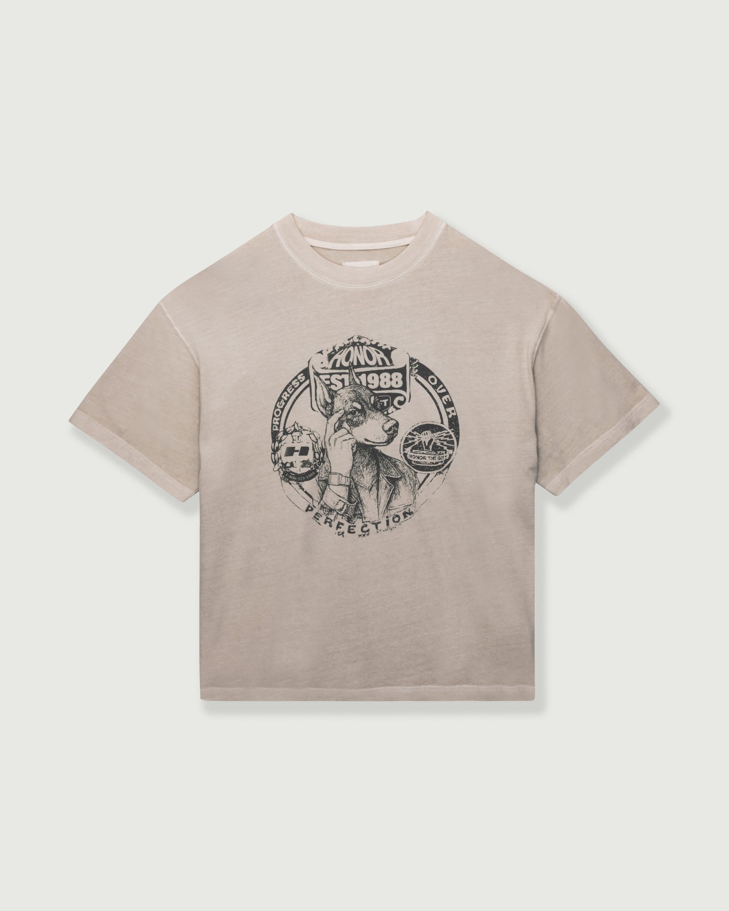 Progress Over Perfection Tee - Bone