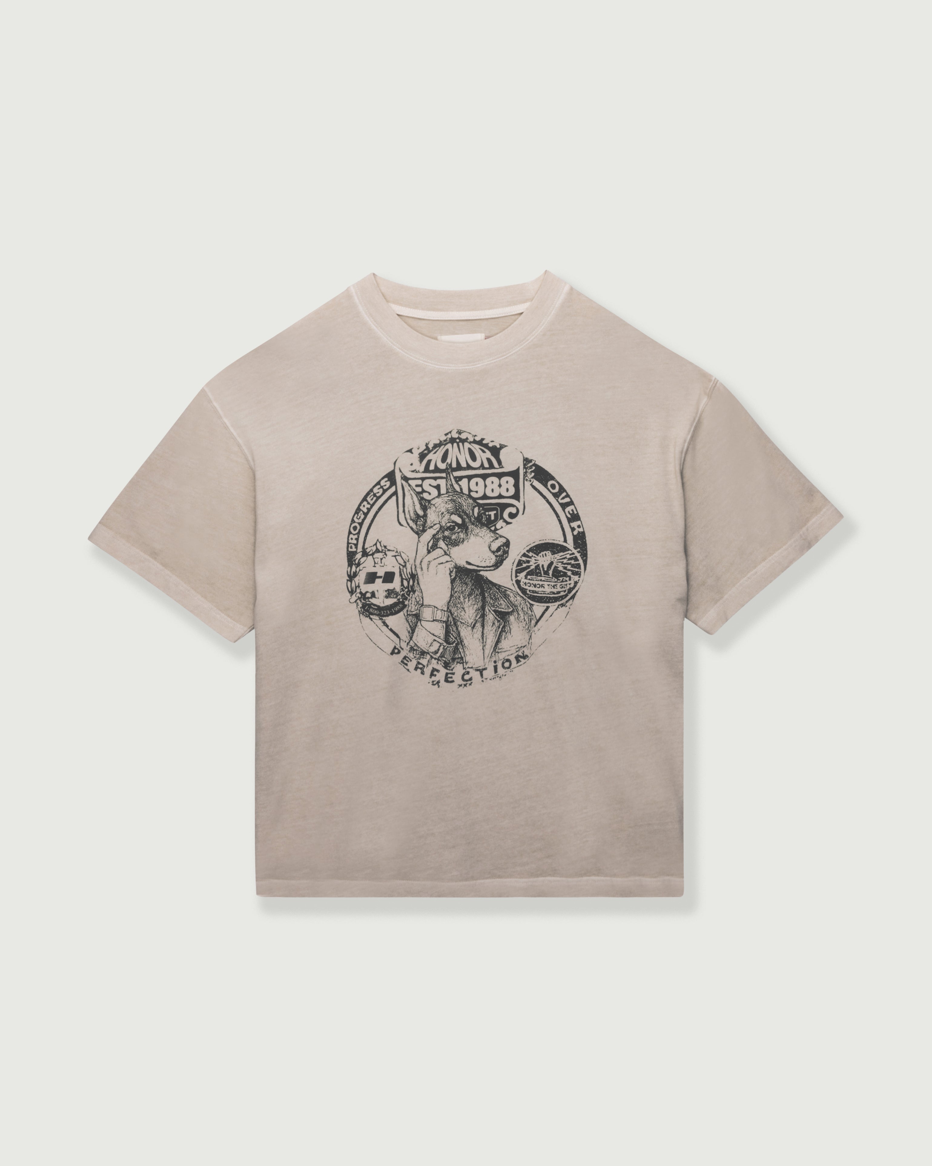 Progress Over Perfection Tee - Bone