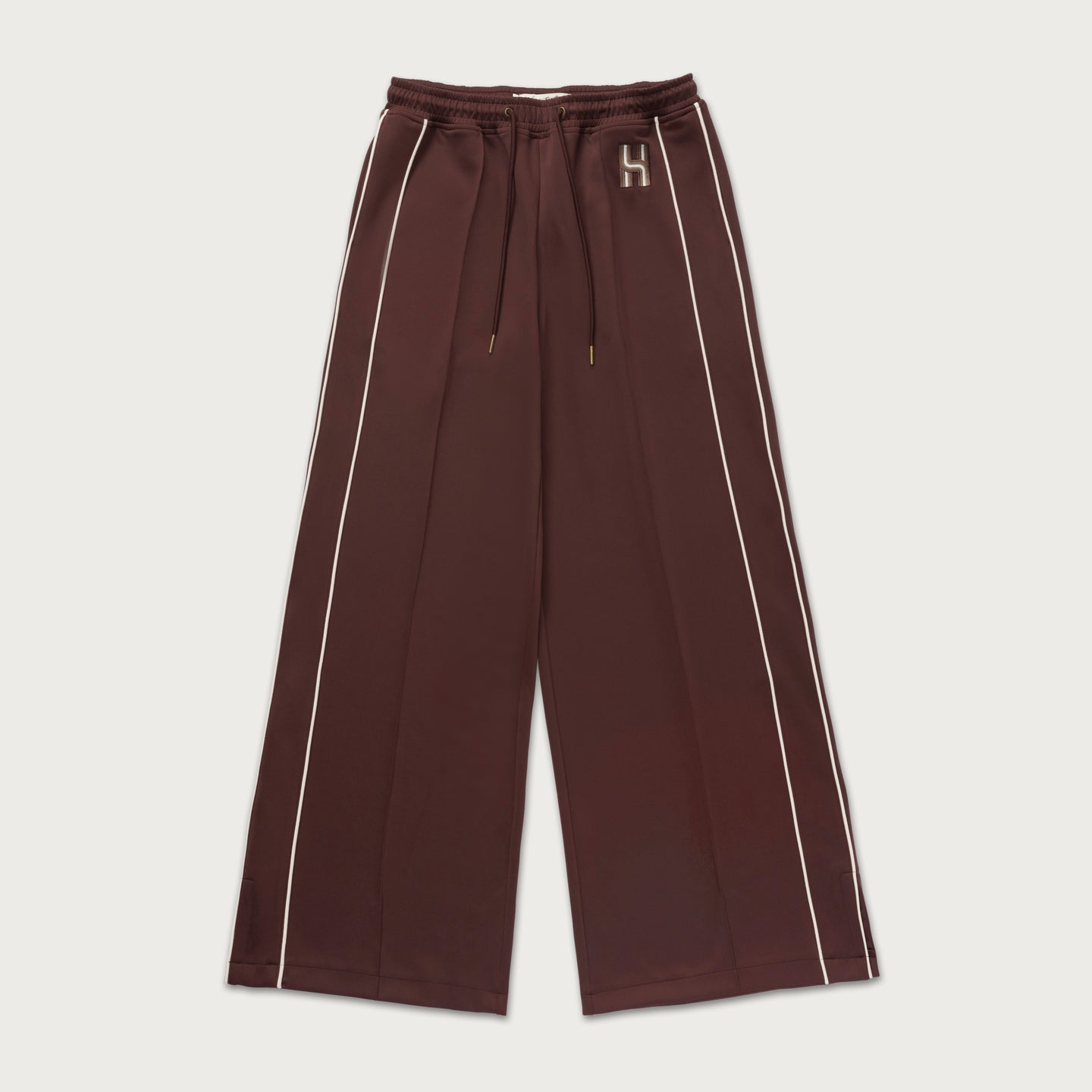 Womens Super Wide Track Pant - Brown