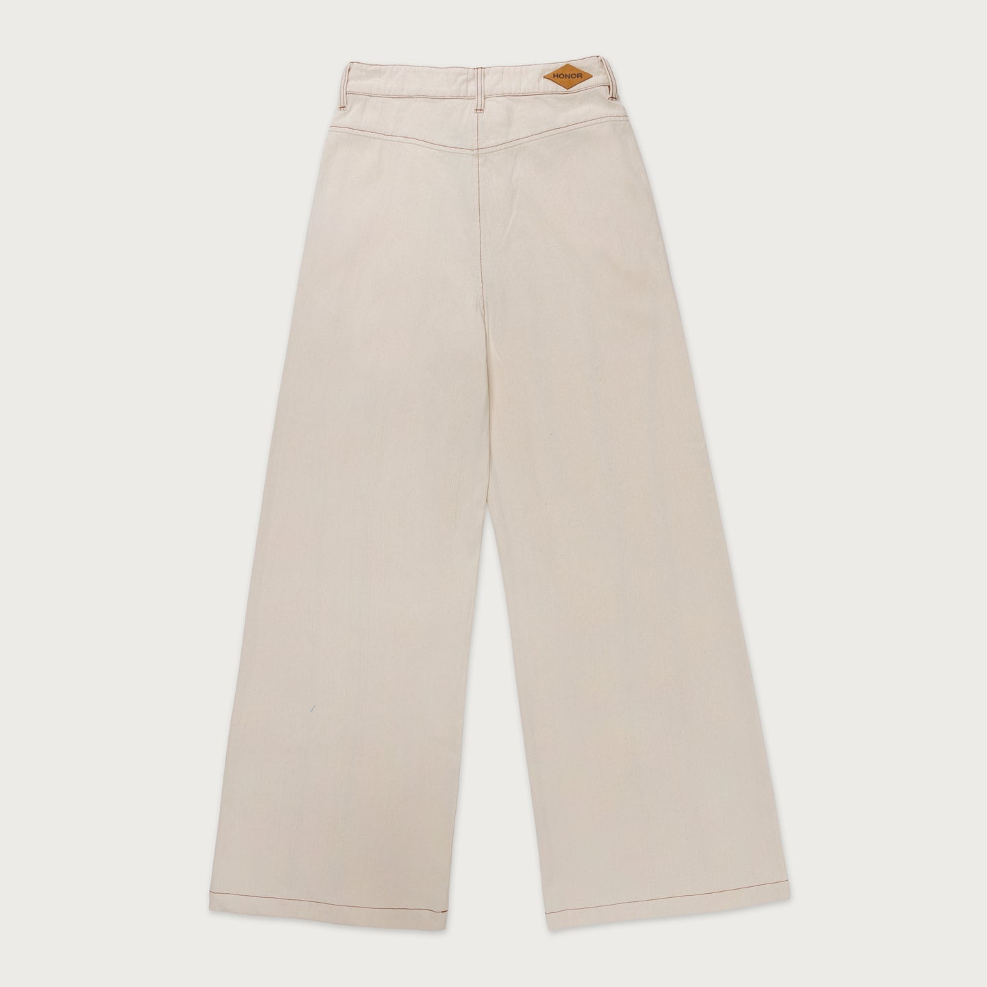 Tailored Curved Pant - Cream