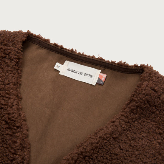 Teddy Notes Vest - Brown