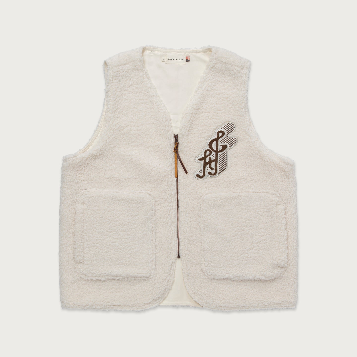 Teddy Notes Vest - Cream