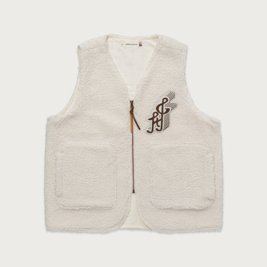 Teddy Notes Vest - Cream