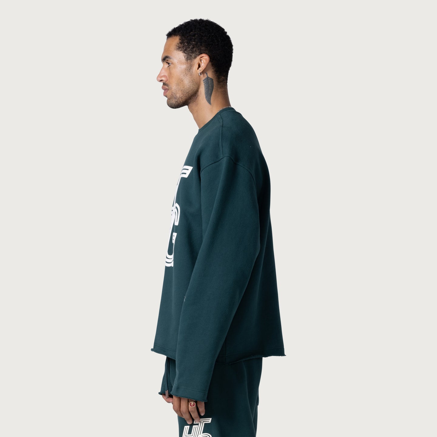 Terry Htg Crewneck - Green