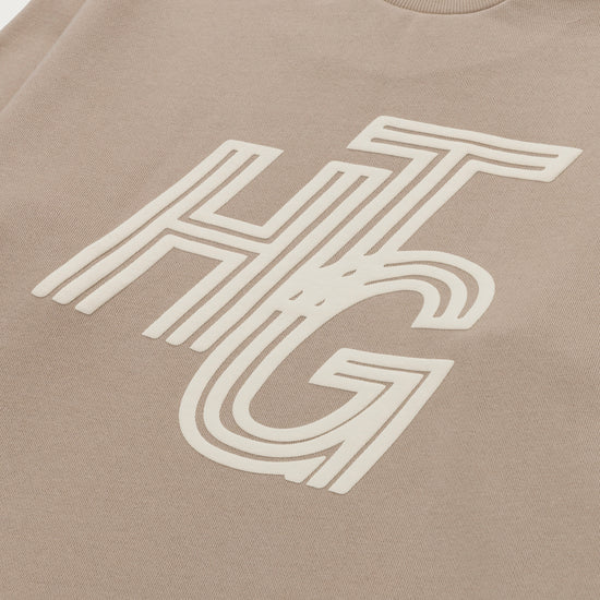 Terry Htg Crewneck - Stone