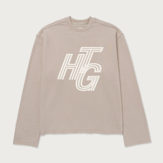 Terry Htg Crewneck - Stone