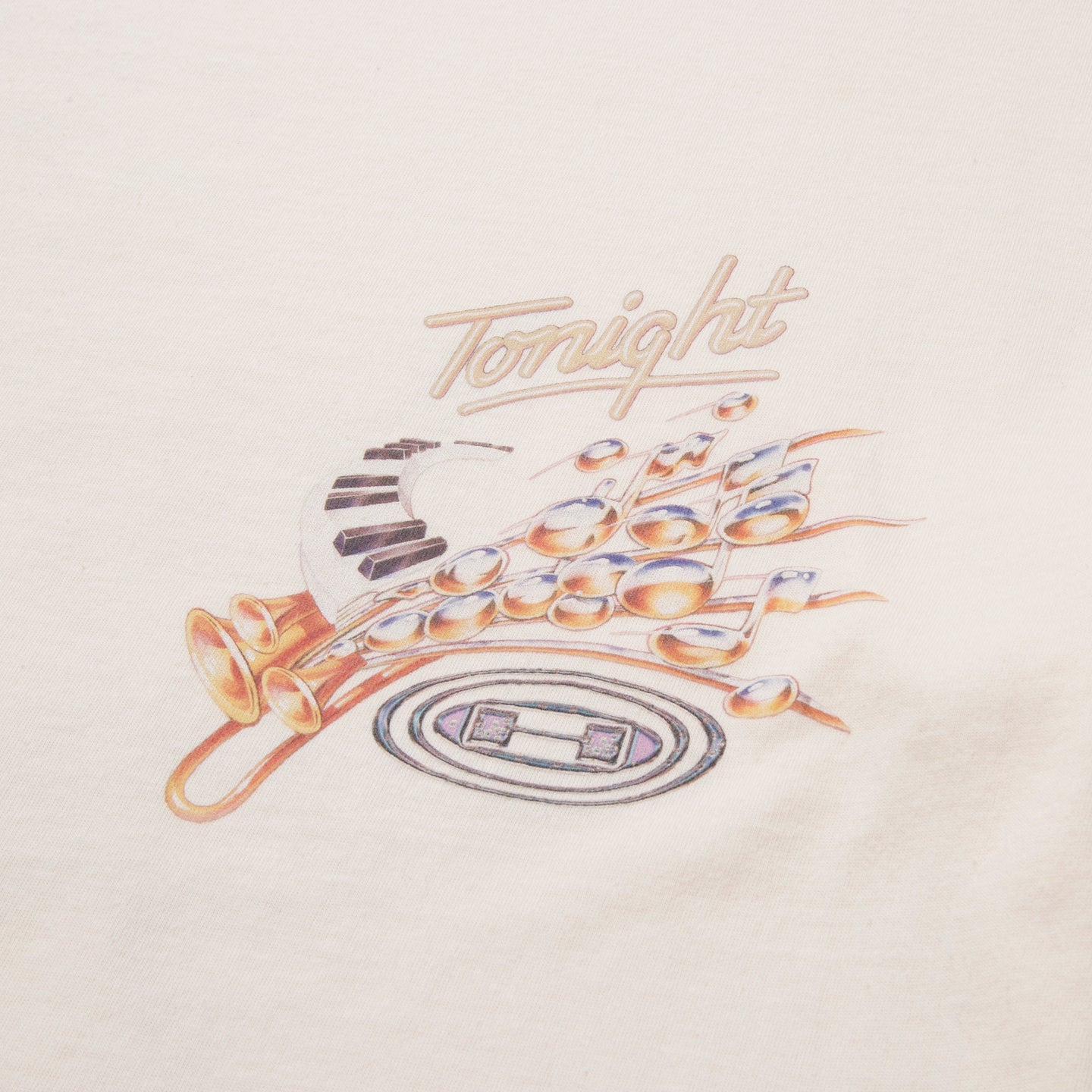 Tonights Music Tee - Cream