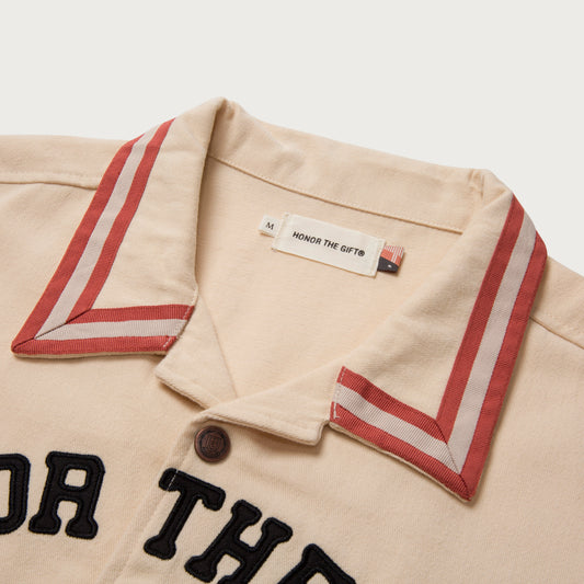 Tradition S/S Snap Button Up - Bone