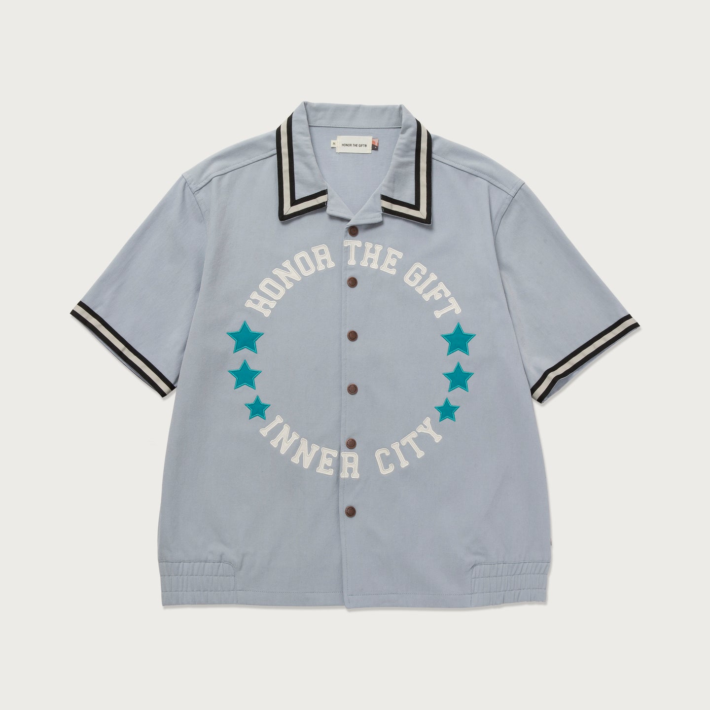 Tradition S/S Snap Button Up - Stone