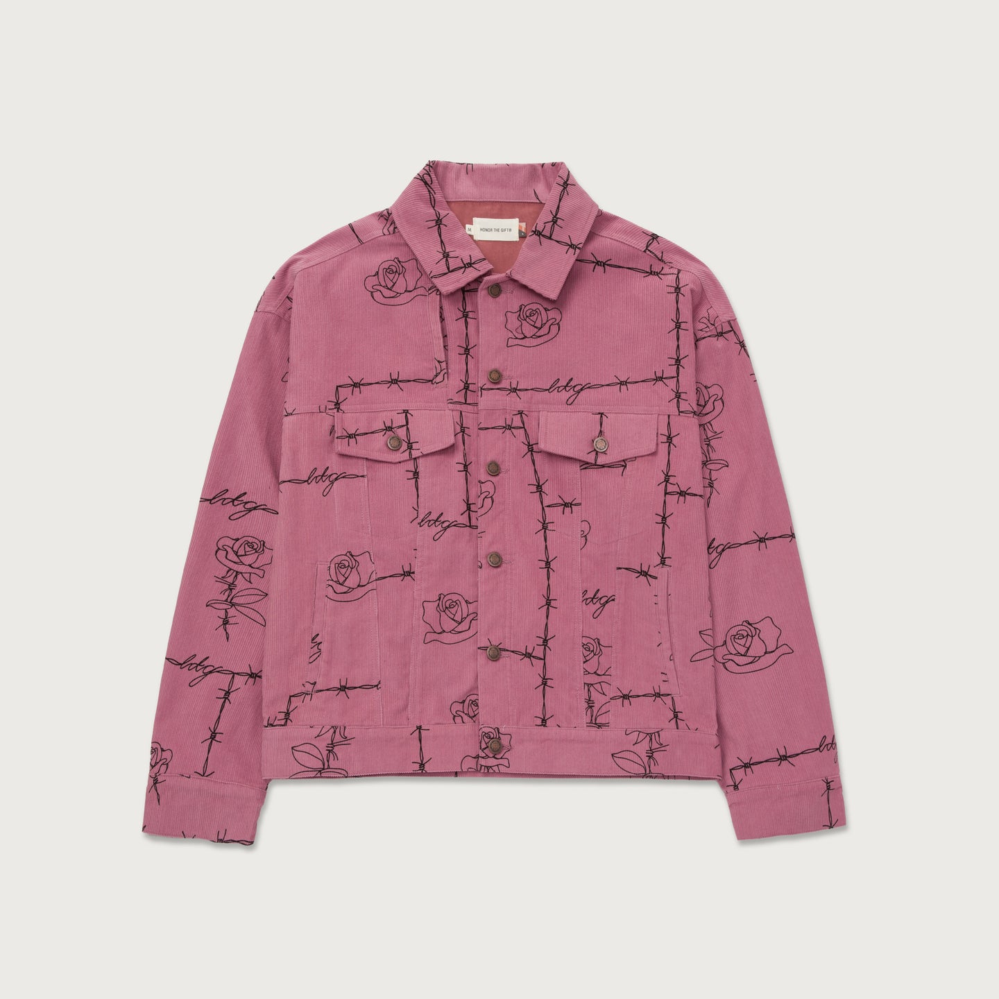 HTG® Trucker Jacket - Mauve