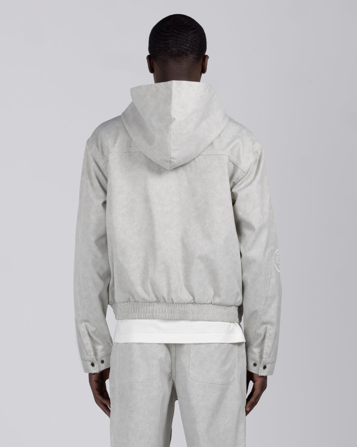 Twill Hooded Jacket - Stone
