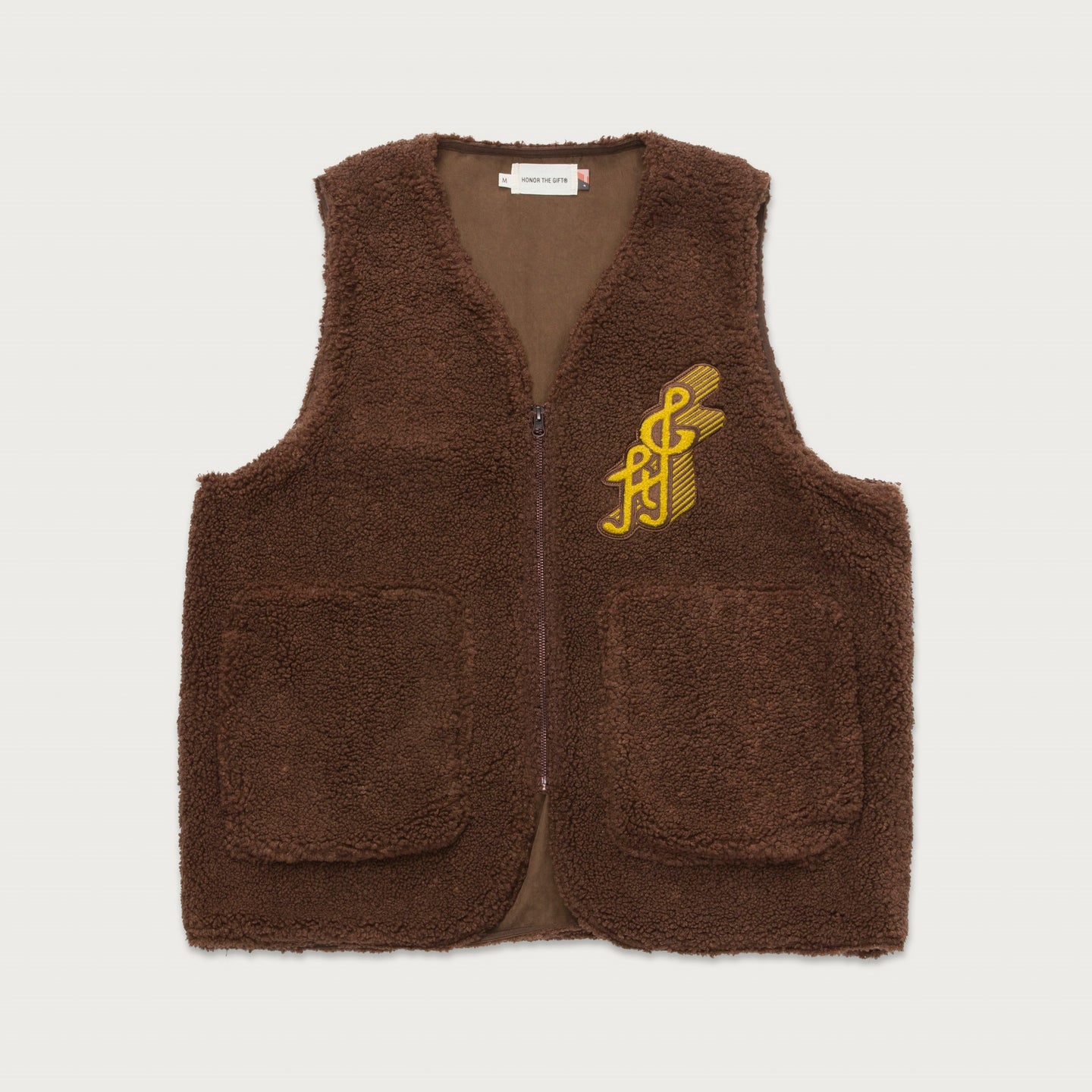 Teddy Notes Vest - Brown