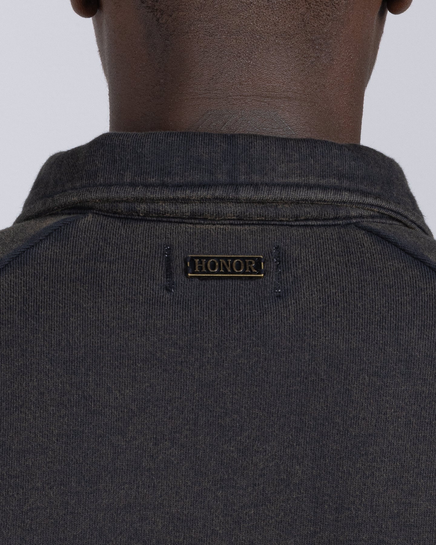 Vintage Terry Quarter Zip - Vintage Black