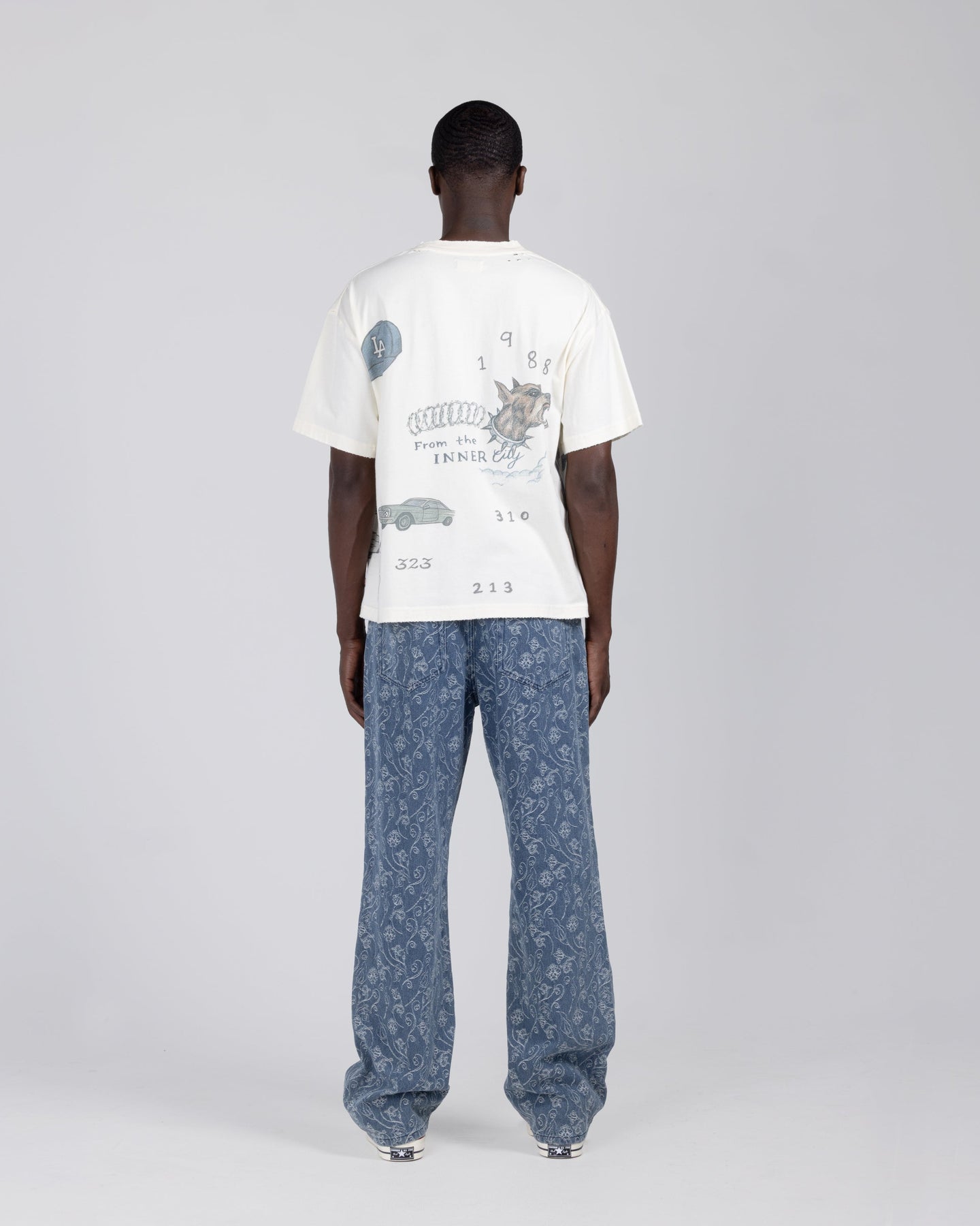 Washed 5 Pocket Denim - Light Indigo