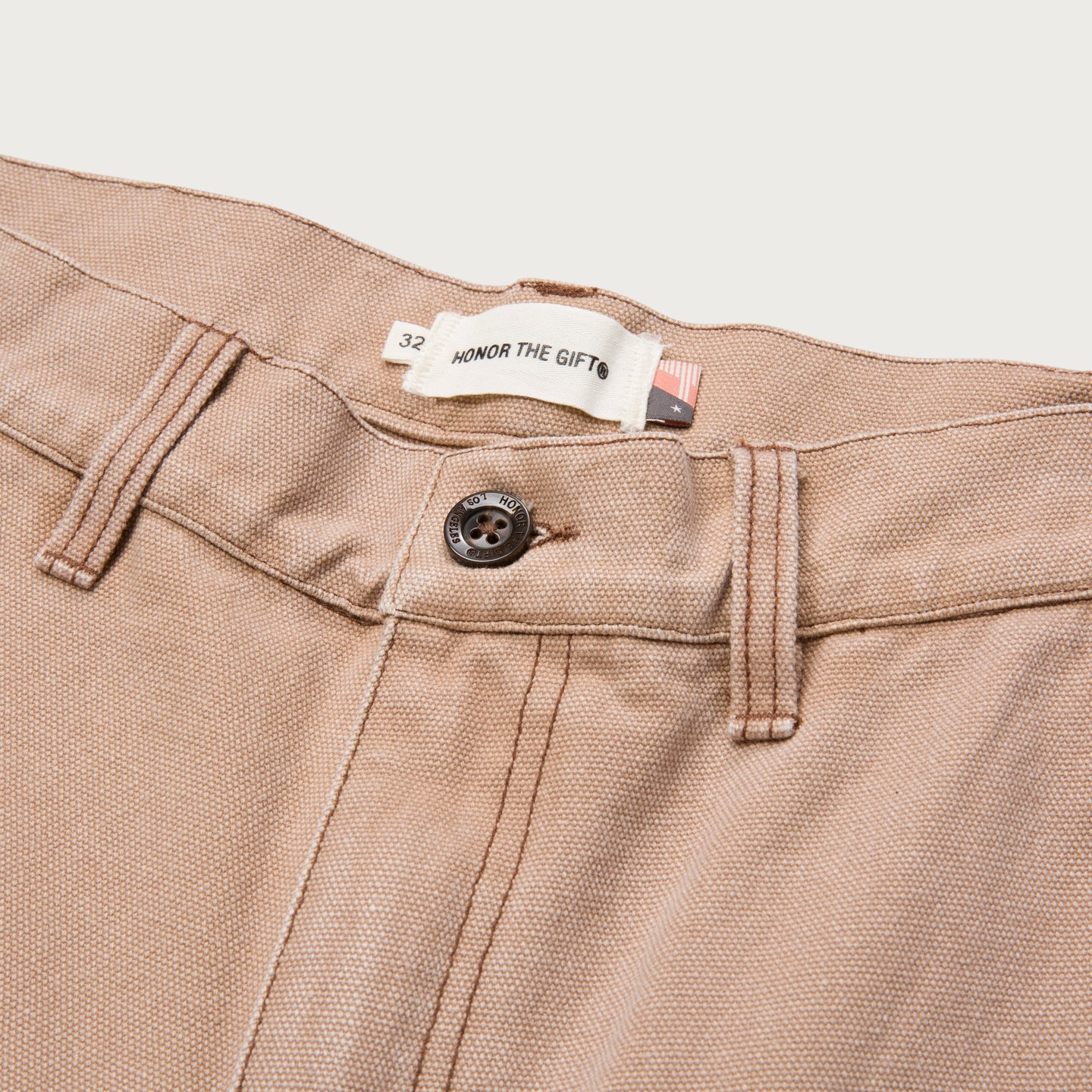 Washed Canvas Pant - Tan