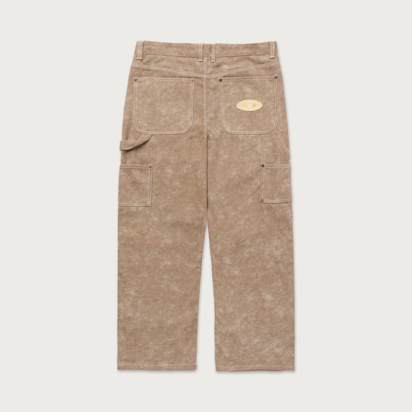 Washed Carpenter Ankle Pant - Tan