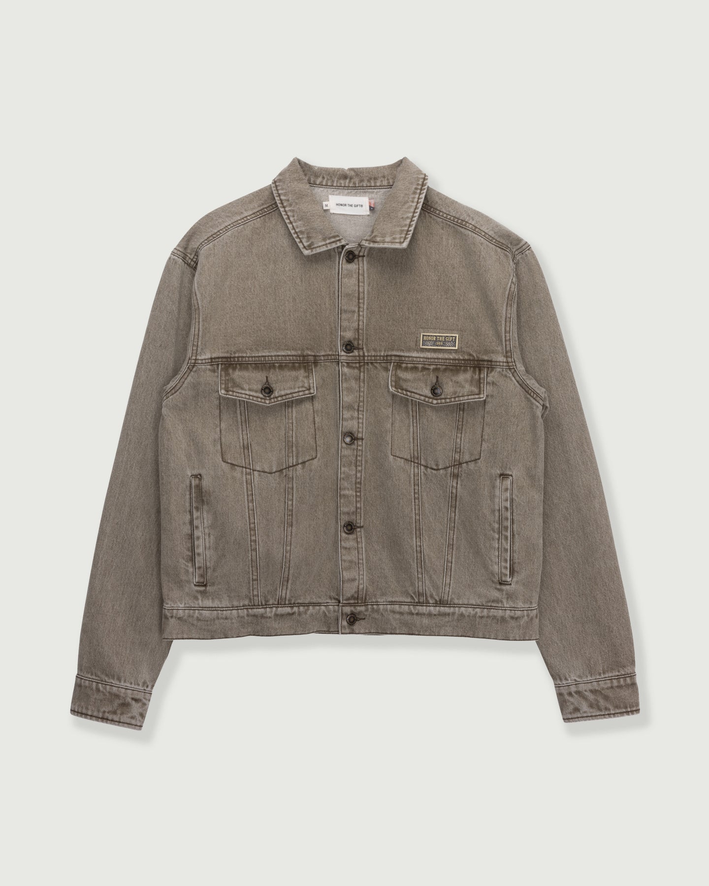 Washed Twill Trucker - Taupe