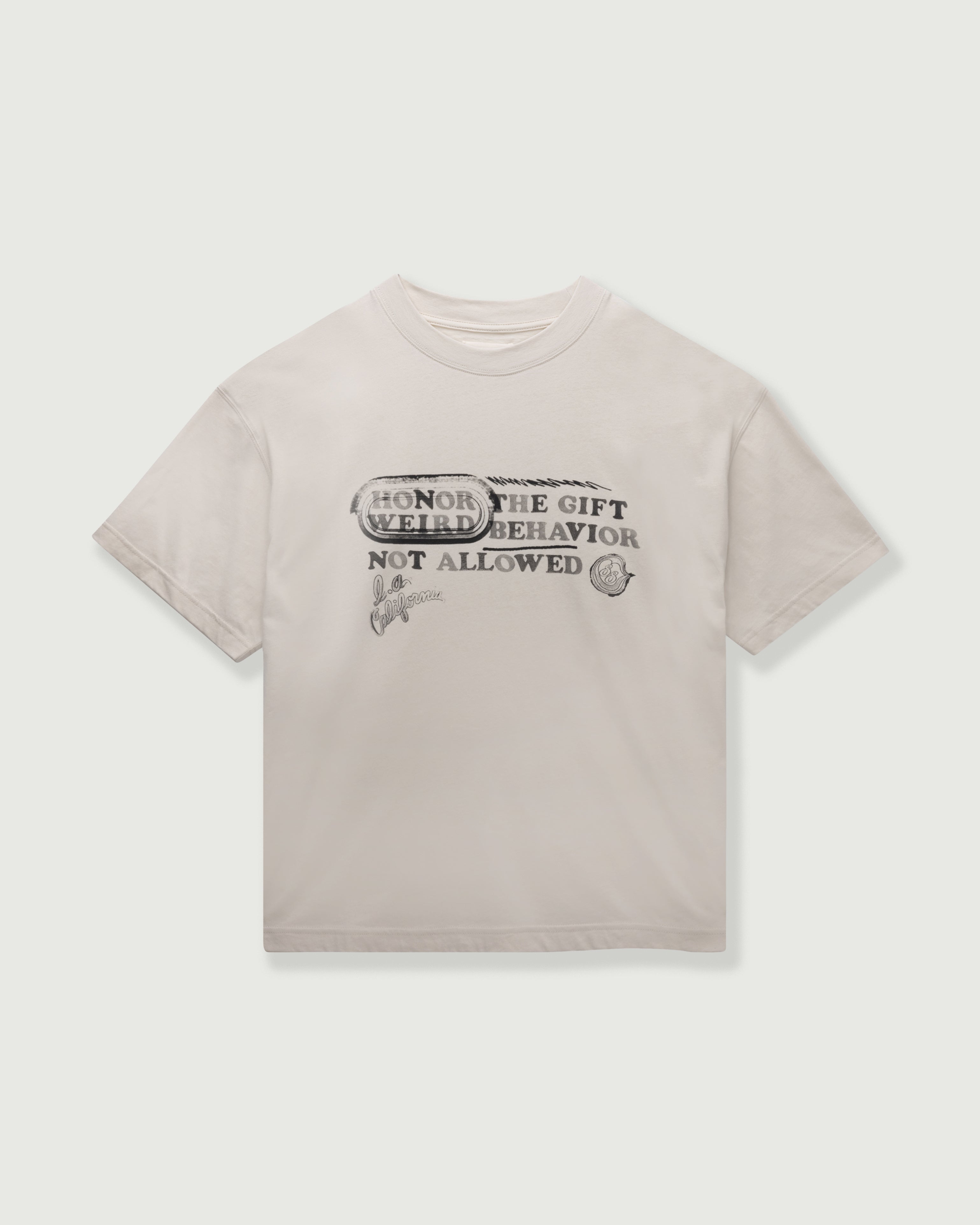 Weird Behavior S/S Tee - Taupe