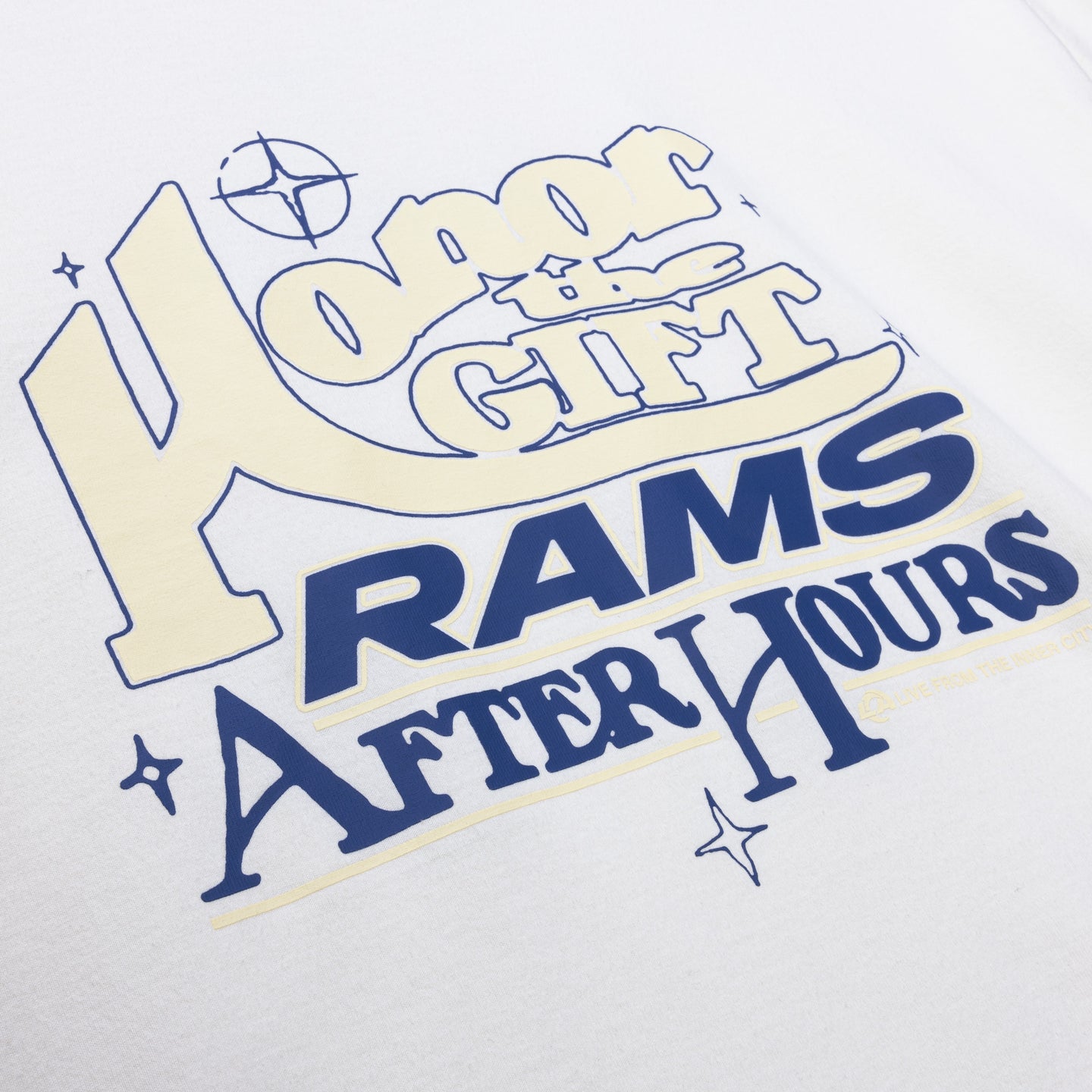 Rams Ss Boxy Tee - Cream