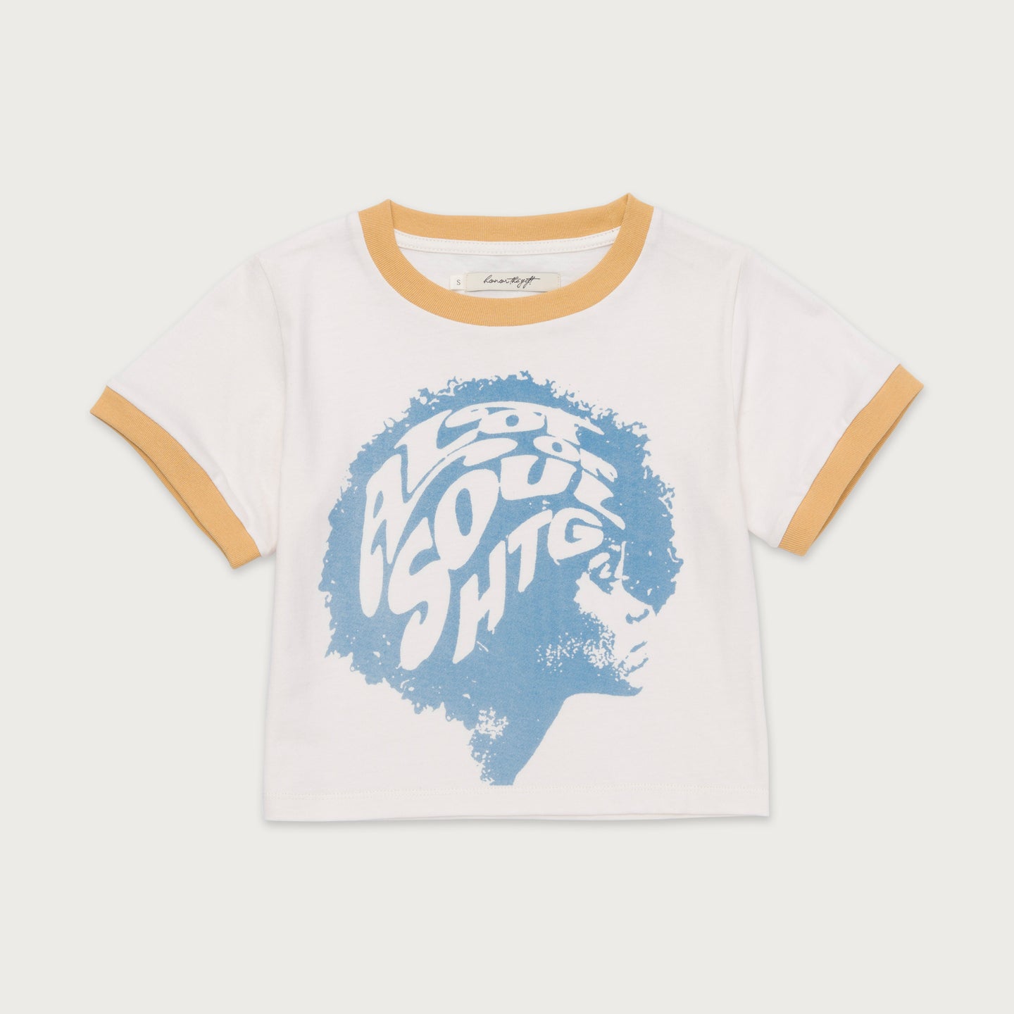 Womens A Lot Of Soul Ringer Tee - Cream