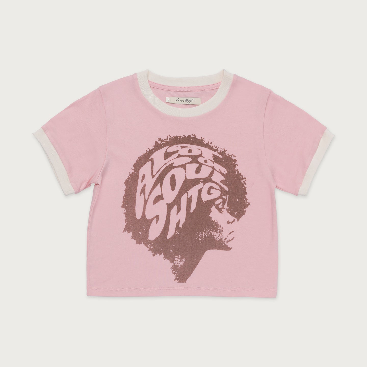 Womens A Lot Of Soul Ringer Tee - Pink