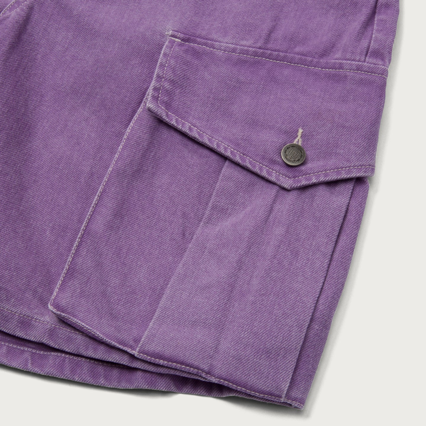 Womens Baggy Cargo Short - Purple