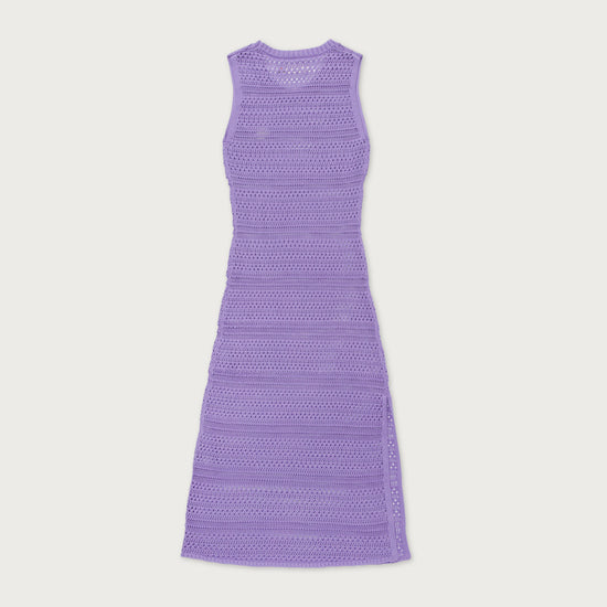 Womens Crochet Dress - Purple