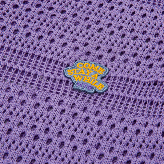 Womens Crochet Dress - Purple
