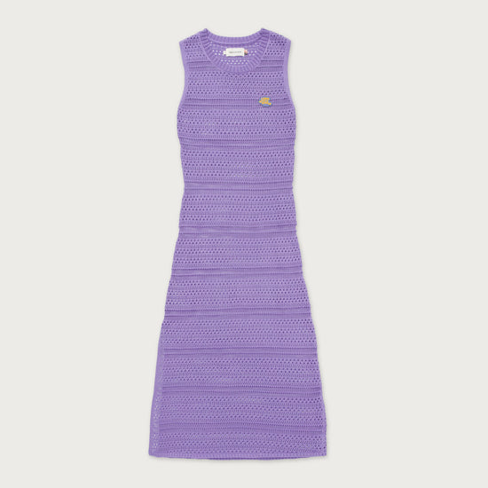 Womens Crochet Dress - Purple