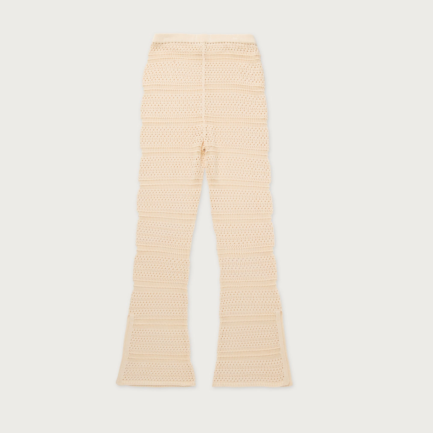 Womens Crochet Pants - Cream