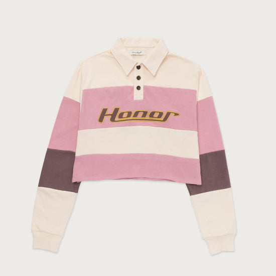 Womens Cropped Rugby - Pink