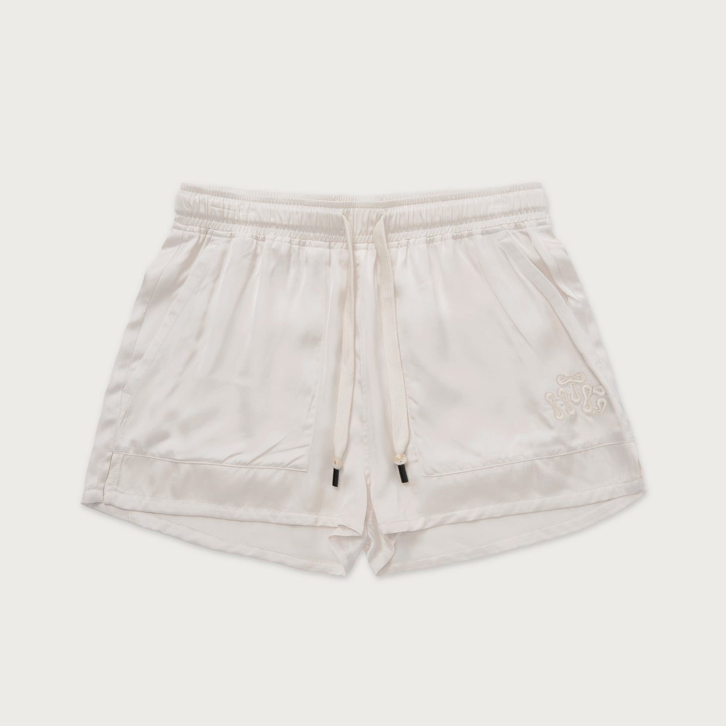 Womens Drawstring Loose Short - Bone