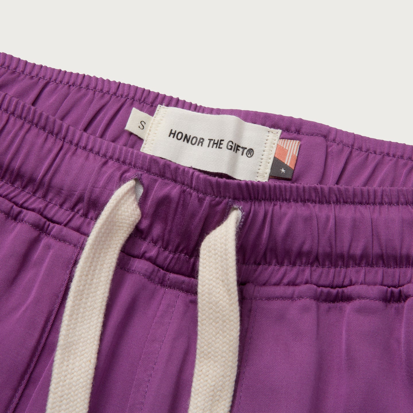 Womens Drawstring Loose Short - Purple