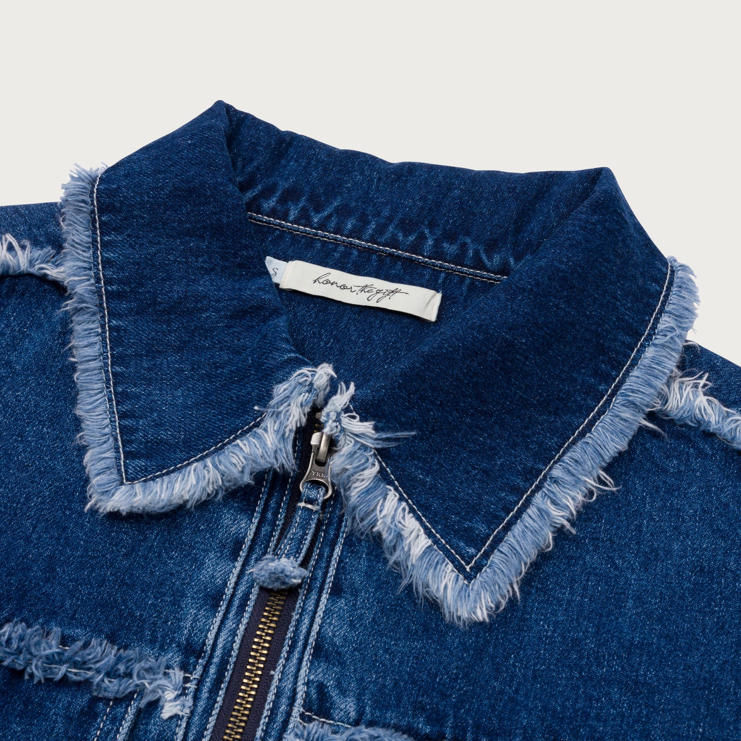 Womens Panel Denim Jacket - Indigo