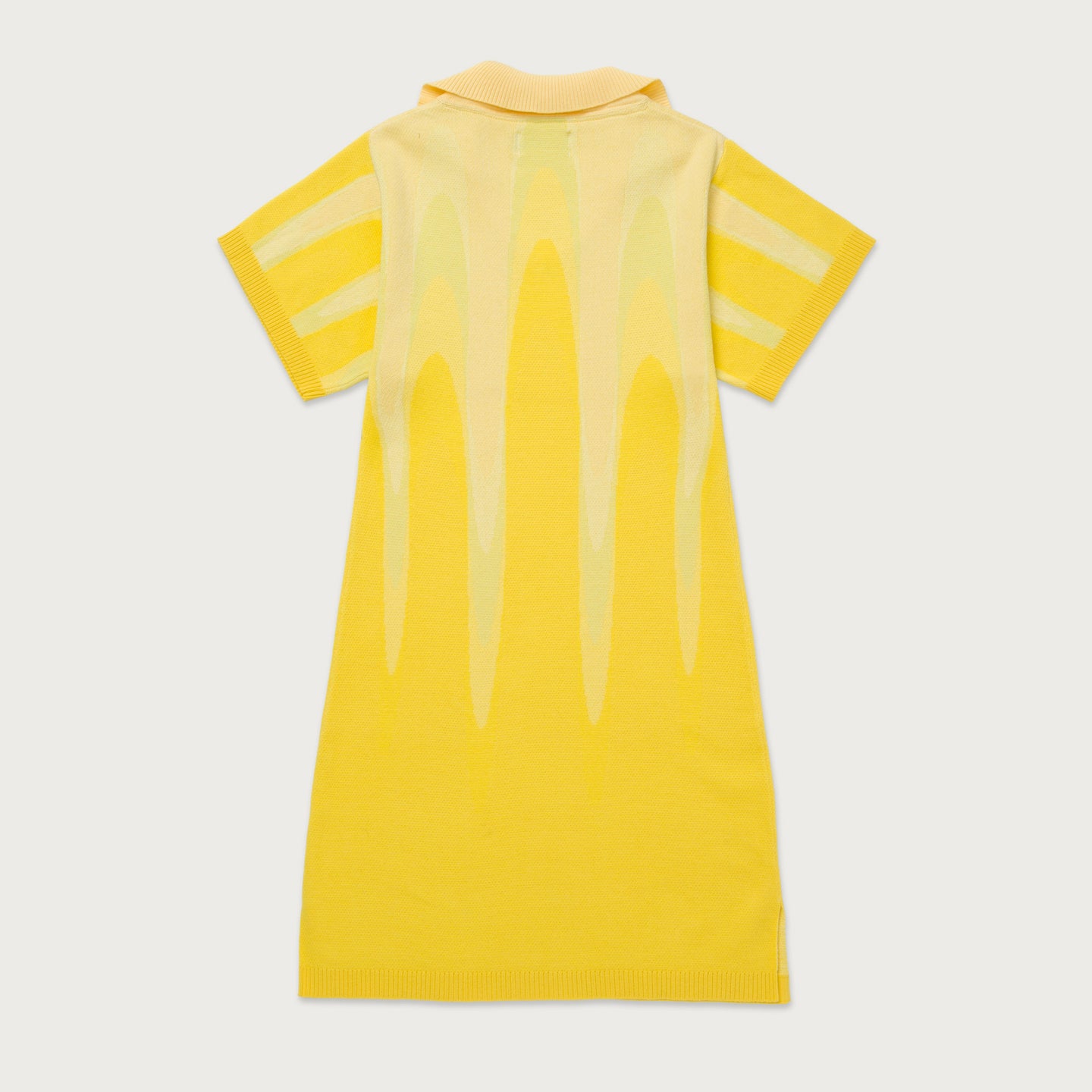 Womens Polo Knit Dress - Yellow