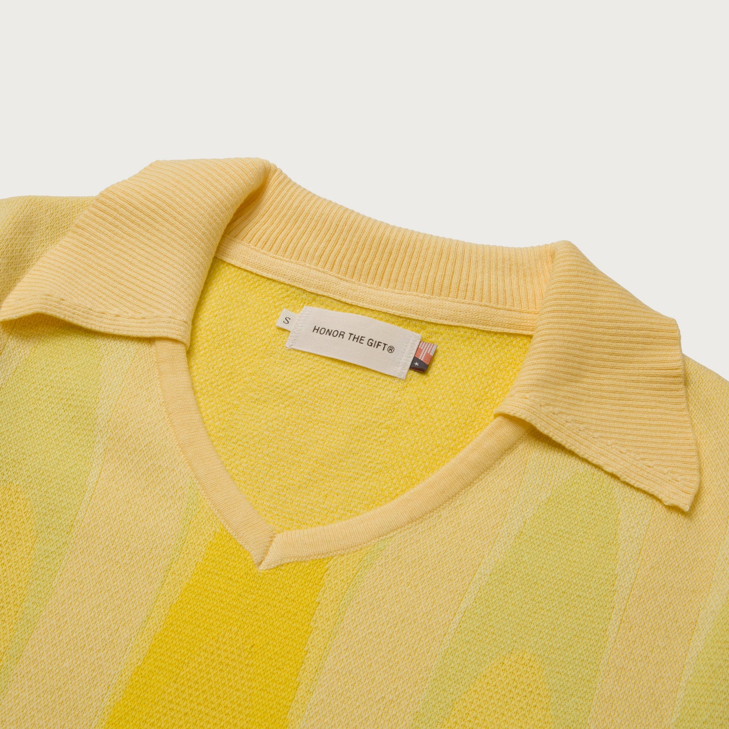 Womens Polo Knit Dress - Yellow