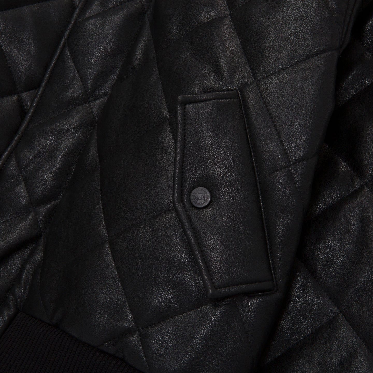 Womens Quilted Bomber - Black