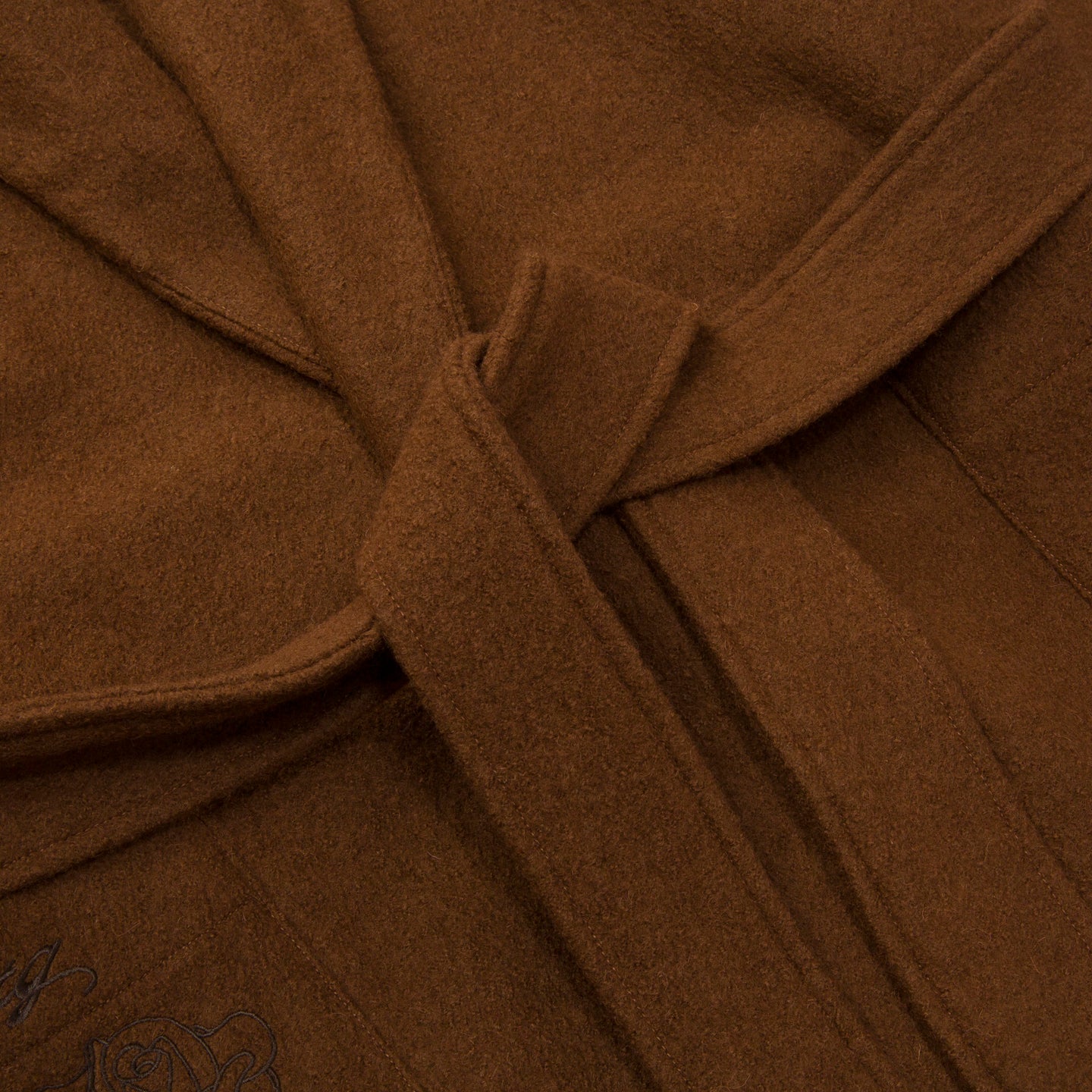 Womens Robe Coat - Brown