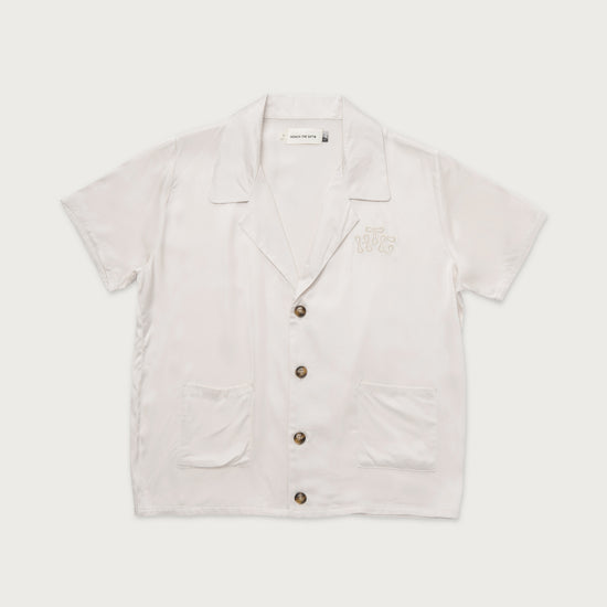 Womens Camp Shirt Button Up - Bone