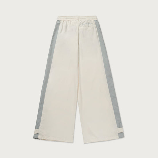 Womens Wide Leg Track Pant - Bone