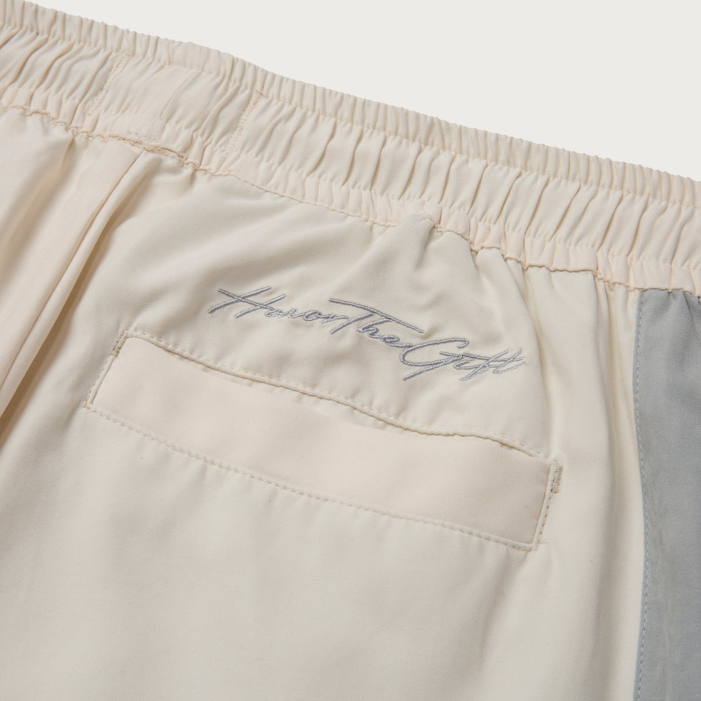 Womens Wide Leg Track Pant - Bone