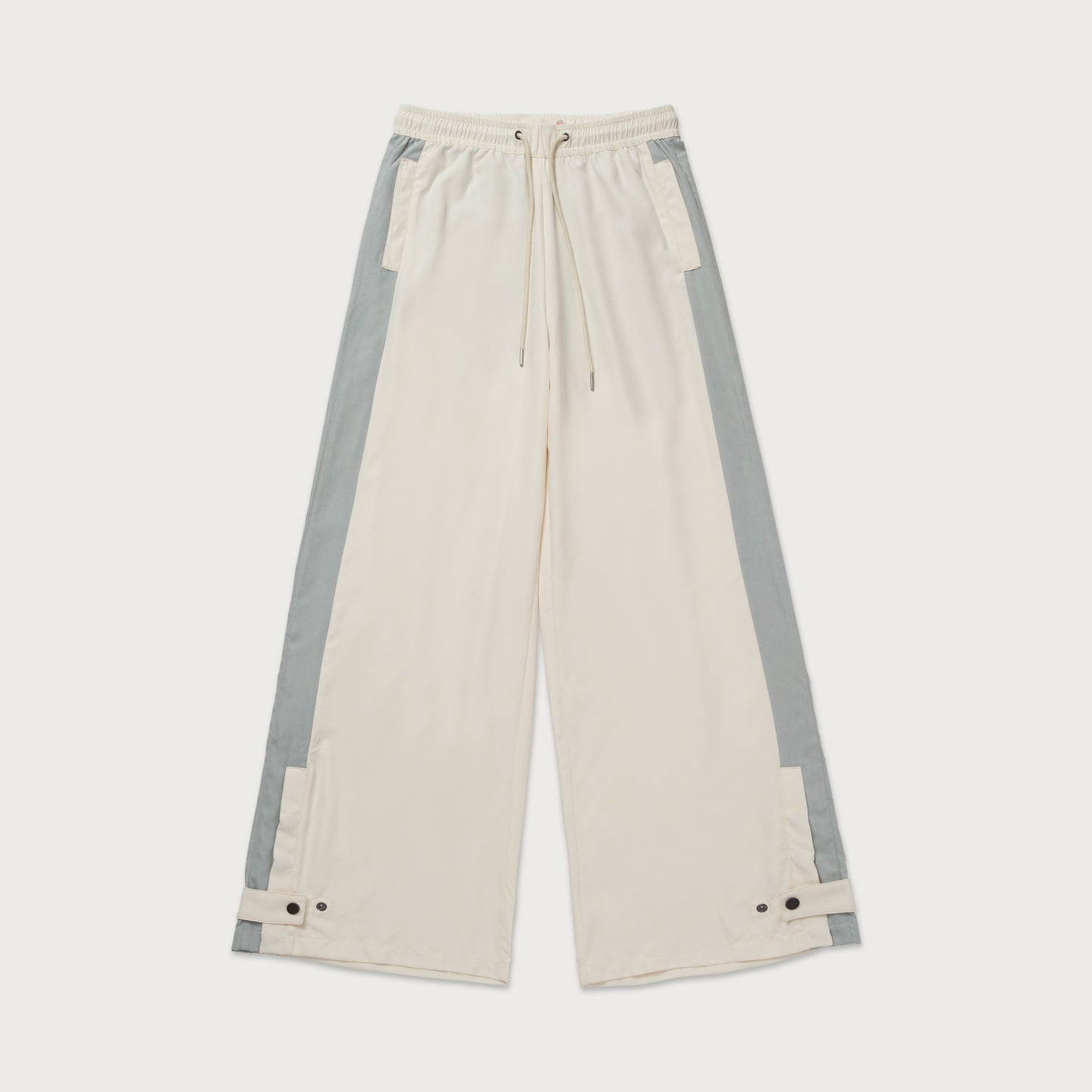 Womens Wide Leg Track Pant - Bone