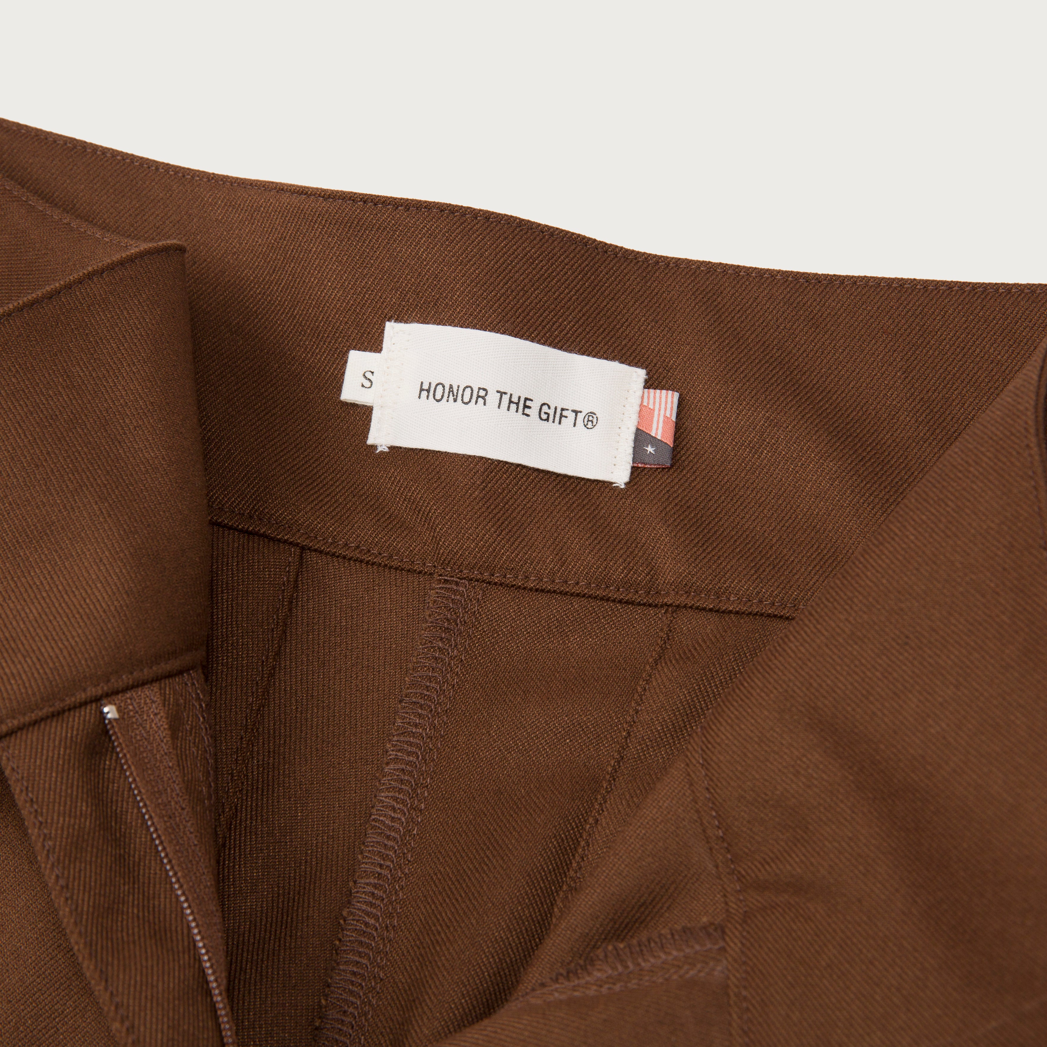 Womens Wool Pant - Brown