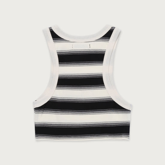 Womens 1988 Stripe Tank  - Black