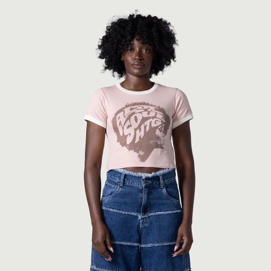 Womens A Lot Of Soul Ringer Tee - Pink