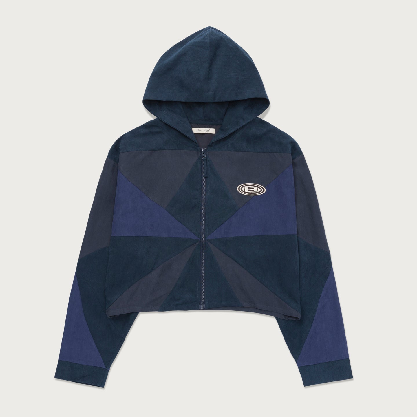 Womens Colorblock Full Zip - Navy